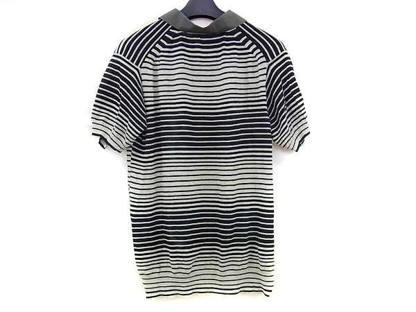 実際に弊社で買取させて頂いたKOLOR/カラー 切り替え半袖ポロシャツ/ニット ボーダー/1の画像 1枚目