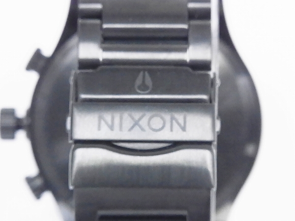 実際に弊社で買取させて頂いたNIXON/ニクソン 51-30 CHRONO オールブラック 腕時計/A083 001の画像 2枚目