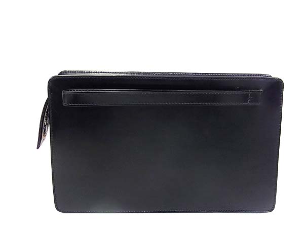 実際に弊社で買取させて頂いたdunhill/ダンヒル セカンドバッグ/手持ち/カバン ブラック/黒の画像 1枚目