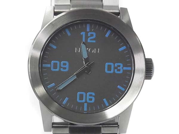 実際に弊社で買取させて頂いたNIXON/ニクソン PRIVATE SS GUNMETAL BLUE 腕時計/A276624の画像 3枚目