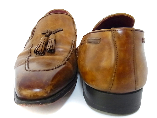 実際に弊社で買取させて頂いたMAGNANNI/マグナーニ タッセルローファー レザー 茶/42の画像 1枚目