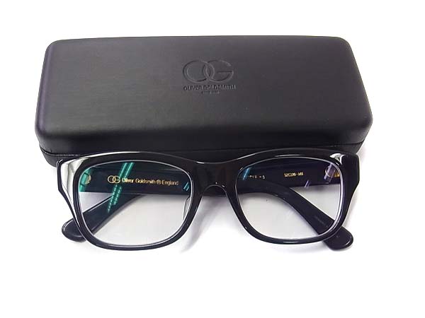実際に弊社で買取させて頂いたOLIVER GOLDSMITH CONSUL-s めがねフレーム 黒縁メガネの画像 7枚目