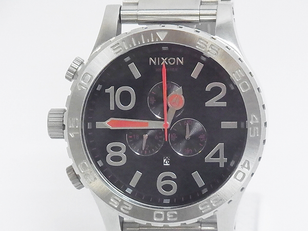 実際に弊社で買取させて頂いたNIXON/ニクソン THE 51-30 CHRONO/クロノグラフ 銀/A083-307の画像 2枚目