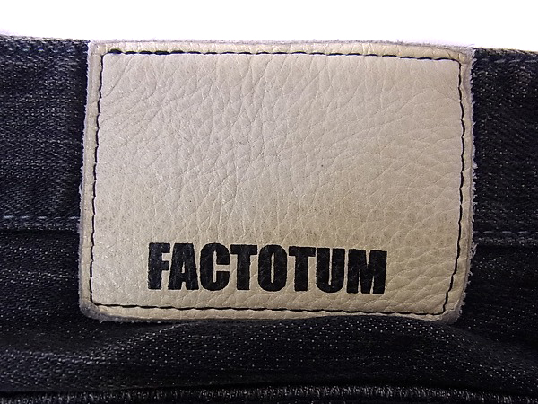 実際に弊社で買取させて頂いたファクトタム 0149916 タイトストレートシルエットデニム 31の画像 5枚目