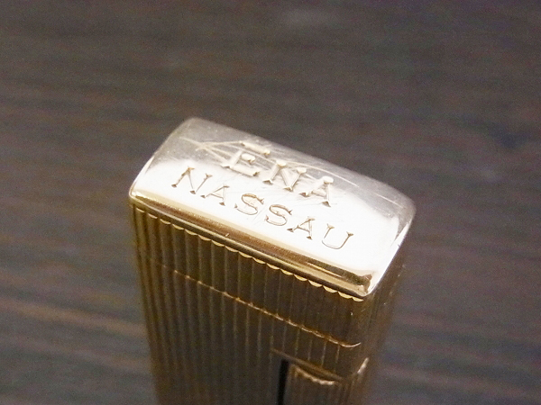 実際に弊社で買取させて頂いたダンヒル ビンテージ 14K ストライプ ショートローラライトの画像 7枚目