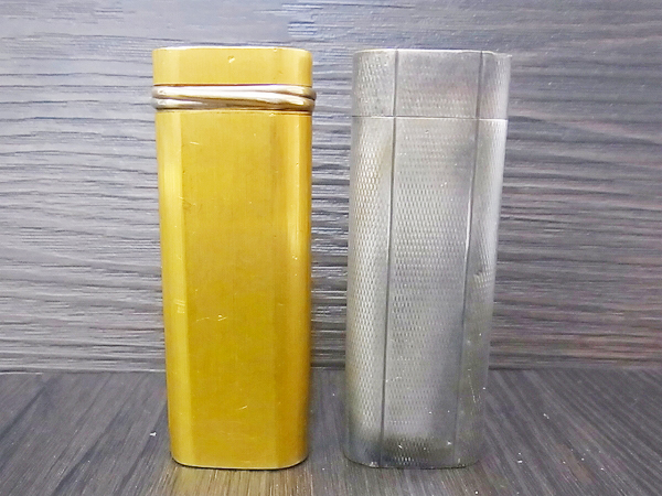 実際に弊社で買取させて頂いたCartier paris/カルティエ パリス ガスライター 丸型 2点セットの画像 1枚目