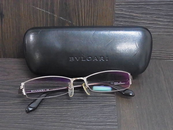 実際に弊社で買取させて頂いたBVLGARI/ブルガリ ハーフリム型 眼鏡フレーム ブラウン系 2042Tの画像 8枚目