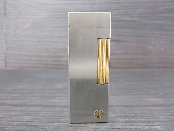 実際に弊社で買取させて頂いたdunhill/ダンヒル デュポン シルバー×ゴールド ガスライター の画像 1枚目