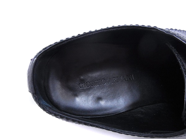 実際に弊社で買取させて頂いたGiorgio Armani/ジョルジオ アルマーニ メダリオンシューズ 43の画像 7枚目