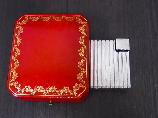 実際に弊社で買取させて頂いたCartier/カルティエ old オイルライター ストライプ シルバーの画像 9枚目