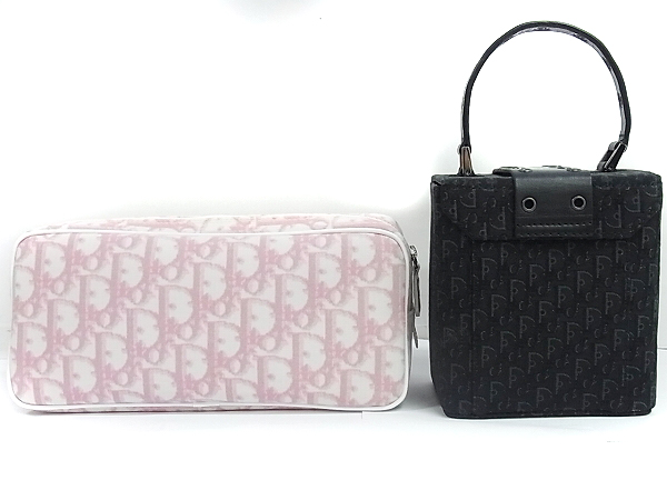 実際に弊社で買取させて頂いたChristian Dior/ディオール トロッター柄 ポーチ/BOX 2点セットの画像 2枚目