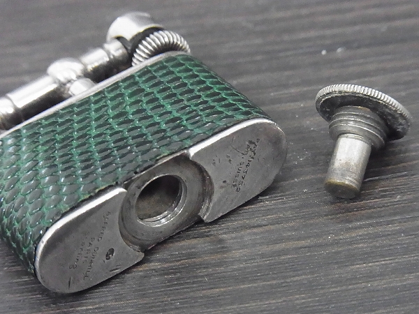 実際に弊社で買取させて頂いたダンヒル 革張り スターリング 1920年代頃 ビンテージライターの画像 7枚目