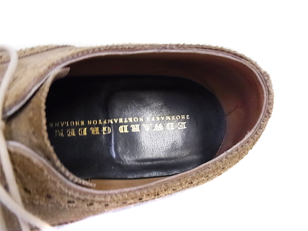 実際に弊社で買取させて頂いたEdward Green/エドワードグリーン 202 ウィング ベージュ 8-1/2の画像 5枚目