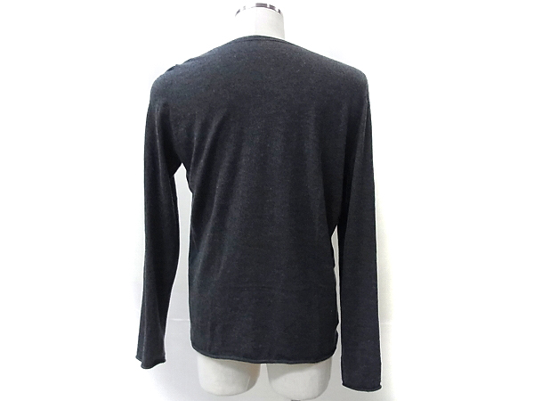 実際に弊社で買取させて頂いたルシアンペラフィネ ワンポイント刺繍 薄地カシミアセーター Lの画像 1枚目