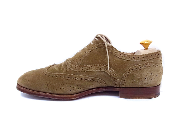 実際に弊社で買取させて頂いたEdward Green/エドワードグリーン 202 ウィング ベージュ 8-1/2の画像 4枚目