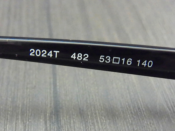実際に弊社で買取させて頂いたBVLGARI/ブルガリ オーバル/メガネフレーム 金×黒 2024T-482の画像 4枚目