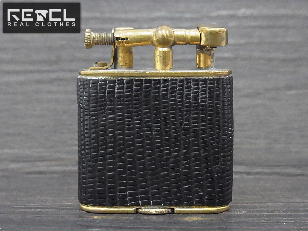 実際に弊社で買取させて頂いたdunhill ビンテージ 1920年代 革巻きダブルホイールライター