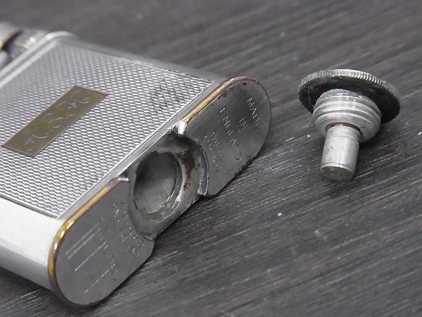 実際に弊社で買取させて頂いたダンヒル ビンテージ 1930年-40年 ダブルホイールライター 銀の画像 8枚目