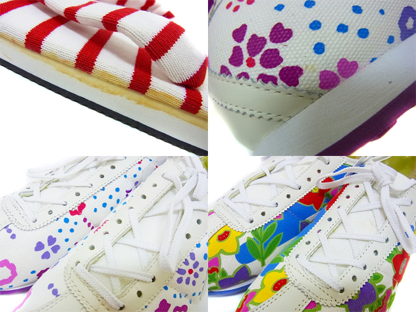 実際に弊社で買取させて頂いたルコックスポルティフ 総柄スニーカー/布ぞうり 3点セットの画像 5枚目