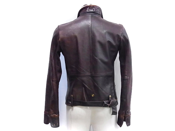 実際に弊社で買取させて頂いたGOLDEN GOOSE/ゴールデングース レザージャケット ブラウン Mの画像 1枚目