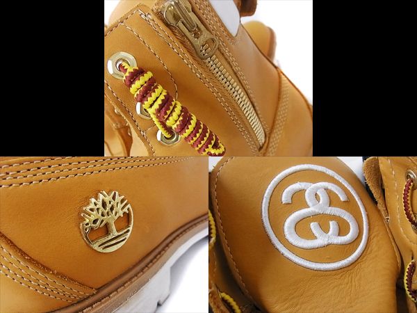 実際に弊社で買取させて頂いたSTUSSY×Timberland プレミアムジップブーツ ウィート6237A/28.5の画像 8枚目