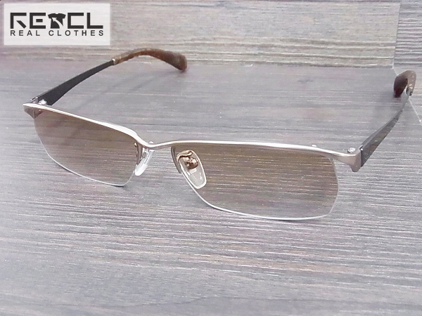 実際に弊社で買取させて頂いたdunhill/ダンヒル スクエア メガネフレーム ライトブラウン 512