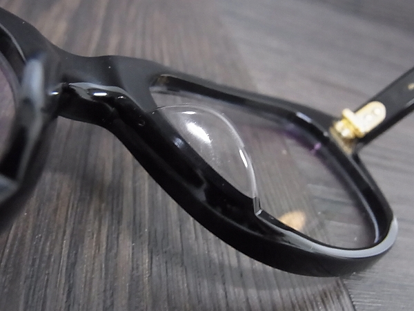 実際に弊社で買取させて頂いた白山眼鏡 眼鏡/メガネ 眼鏡フレーム 1975年復刻版 ブラックの画像 4枚目