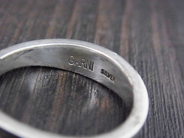 実際に弊社で買取させて頂いたGARNI/ガルニ シルバーリング/指輪 7号/19号 2点セットの画像 3枚目