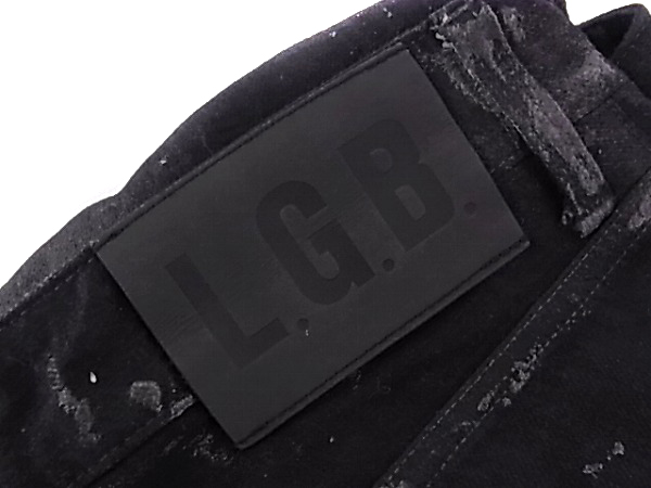 実際に弊社で買取させて頂いたLGB/ルグランブルー ストレッチデニムパンツ 黒系 ST103-B2D/29の画像 8枚目