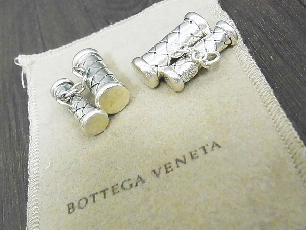 実際に弊社で買取させて頂いたBOTTEGA VENETA/ボッテガヴェネタ カフスボタン シルバー/925の画像 4枚目