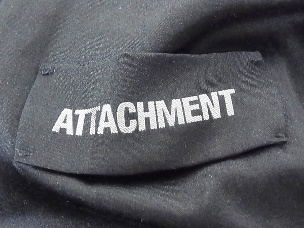 実際に弊社で買取させて頂いたATTACHMENT/アタッチメント カシミア/メルトンコート 黒/1の画像 2枚目