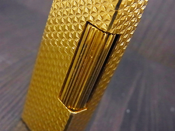 実際に弊社で買取させて頂いたdunhill/ダンヒル ガスライター スリムスクエア ゴールドの画像 2枚目