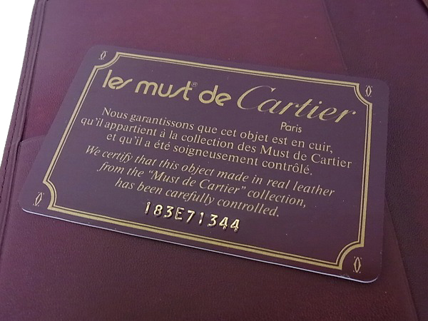 実際に弊社で買取させて頂いたCartier/カルティエ マストライン 二つ折り長財布/K47782の画像 6枚目