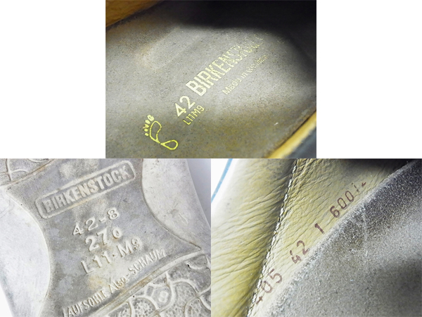 実際に弊社で買取させて頂いたBIRKENSTOCK/ビルケン レザーシューズ PASADENA/パサデナ 42の画像 7枚目