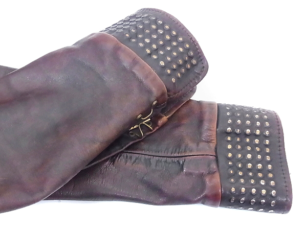 実際に弊社で買取させて頂いたGOLDEN GOOSE/ゴールデングース レザージャケット ブラウン Mの画像 7枚目