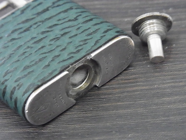 実際に弊社で買取させて頂いたダンヒル 革貼り ビンテージ 1920年代 ダブルホイールライターの画像 7枚目