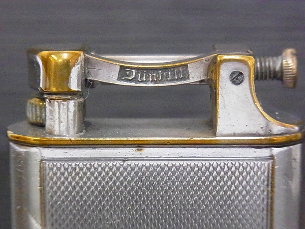 実際に弊社で買取させて頂いたdunhill/ダンヒル UNIQUE ビンテージ ダブルホイールライターの画像 2枚目