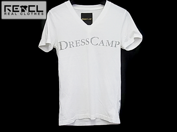 実際に弊社で買取させて頂いたDRESSCAMP/ドレスキャンプ  ラインストーン ロゴTシャツ/44