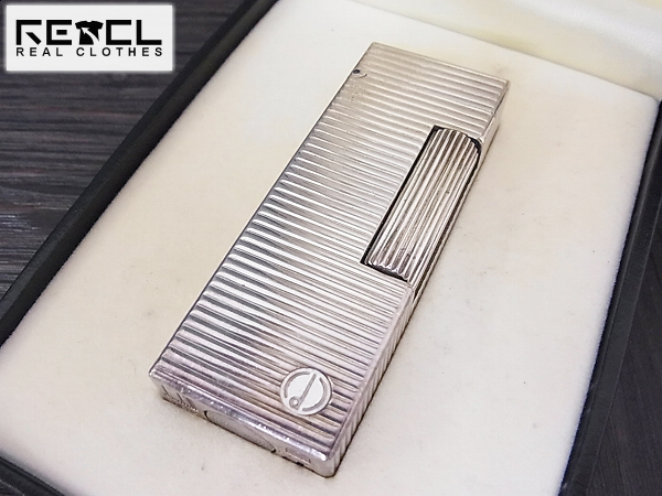 実際に弊社で買取させて頂いたdunhill/ダンヒル ローラガスライター スリムスクエア/シルバー