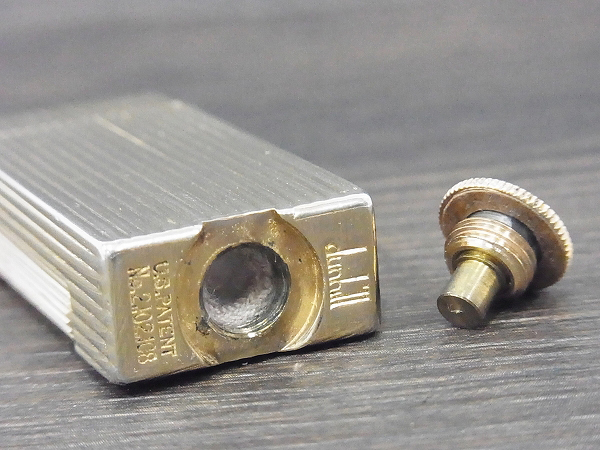 実際に弊社で買取させて頂いたダンヒル ヴィンテージ 1950年代頃 U.S.PATENT オイルライターの画像 6枚目