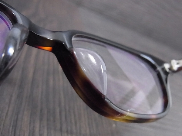 実際に弊社で買取させて頂いたHAKUSAN MEGANE/白山眼鏡 ウエリントン フルリム 眼鏡フレームの画像 4枚目