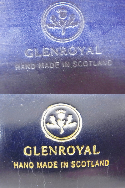 実際に弊社で買取させて頂いたGLENROYAL/グレンロイヤル ジップアラウンド レザー/長財布 紺の画像 5枚目