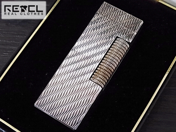 実際に弊社で買取させて頂いたdunhill/ダンヒル 全面加工 ローラーガス ライター シルバー