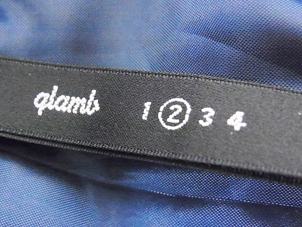 実際に弊社で買取させて頂いたglamb/グラム　ウール混 ハミルトンPコート ネイビー/2の画像 2枚目