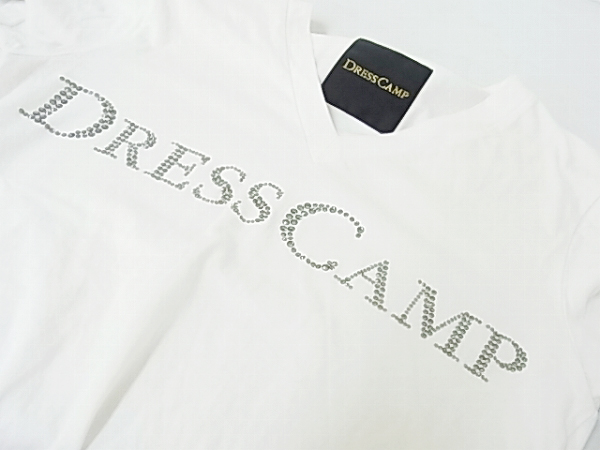 実際に弊社で買取させて頂いたDRESSCAMP/ドレスキャンプ  ラインストーン ロゴTシャツ/44の画像 5枚目