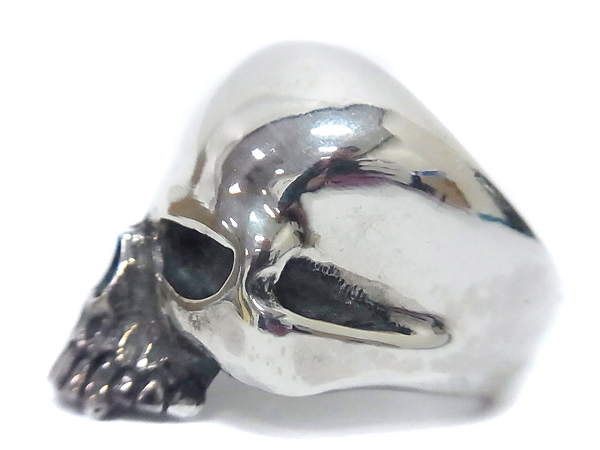 実際に弊社で買取させて頂いたクレイジーピッグ【6.4万↑】ラージエビルスカルリング 16号の画像 2枚目