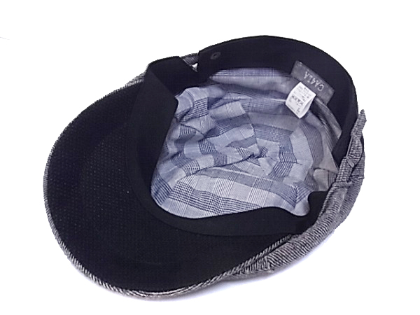 実際に弊社で買取させて頂いたCA4LA/カシラ 麻 ハンチング帽子 日本製 グレー系 メンズの画像 3枚目