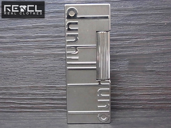 実際に弊社で買取させて頂いたdunhill/ダンヒル ローラーガスライター ロゴ入り シルバー