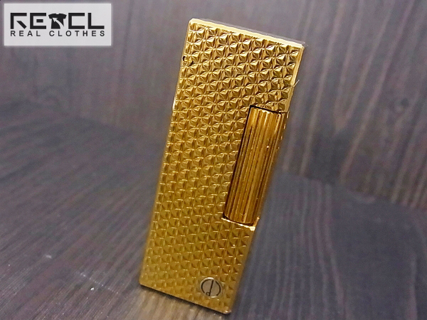 実際に弊社で買取させて頂いたdunhill/ダンヒル ガスライター スリムスクエア ゴールド