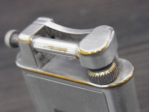 実際に弊社で買取させて頂いたダンヒル ビンテージ 1930年-40年 ダブルホイールライター 銀の画像 4枚目